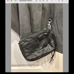 Liebskind Berlin black leather crossbody